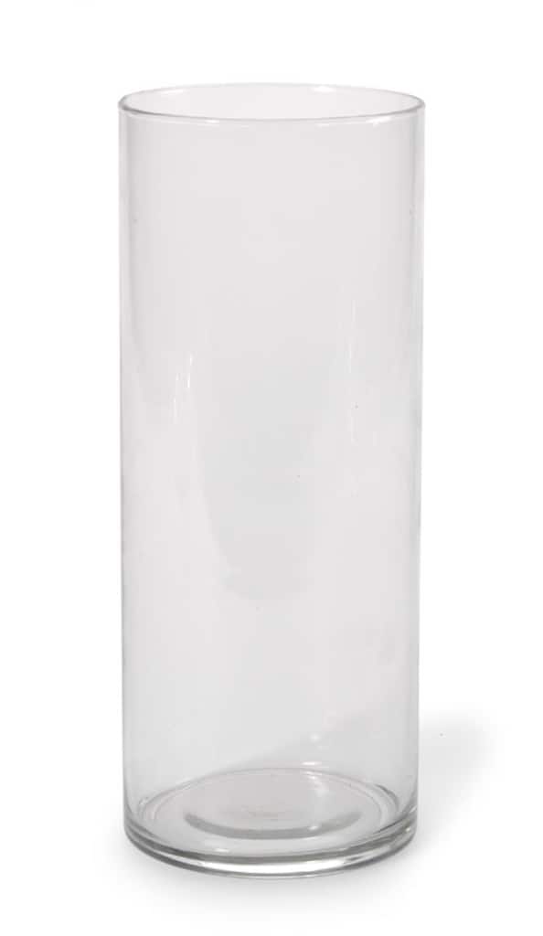 Clear Glass Cylinder Vase 4" x 10" D S